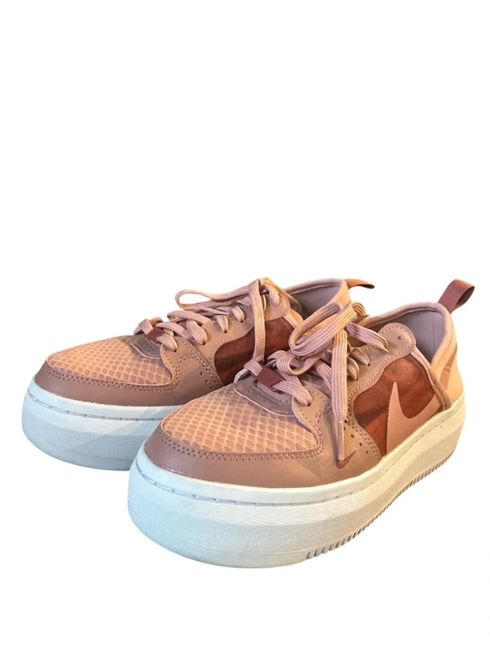 Nike Women’s Court Vision Alt Rust Pink Platform Sneakers